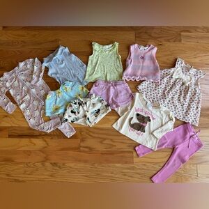 10 piece bundle baby girl - fun pastel colors - Zara 12-18m 2T, 18-24m